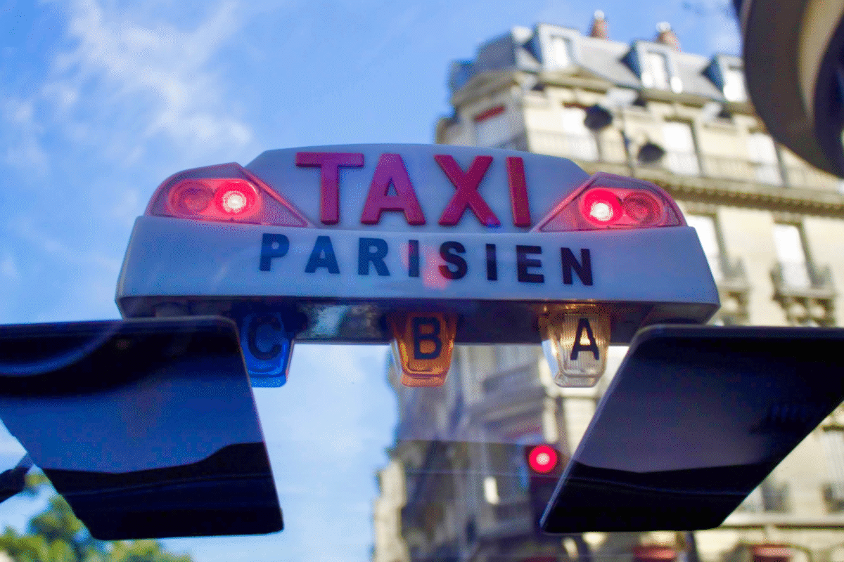 Taxi parisien en grève