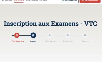 inscription examen VTC 2026 plateforme exament3p.fr